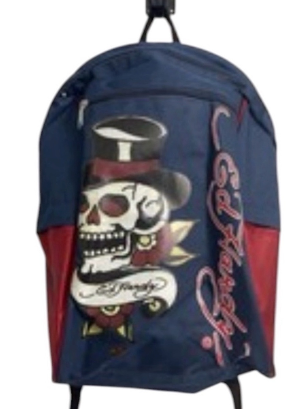 Ed Hardy Navy, Red & White Skull Graphic Backpack - NWT